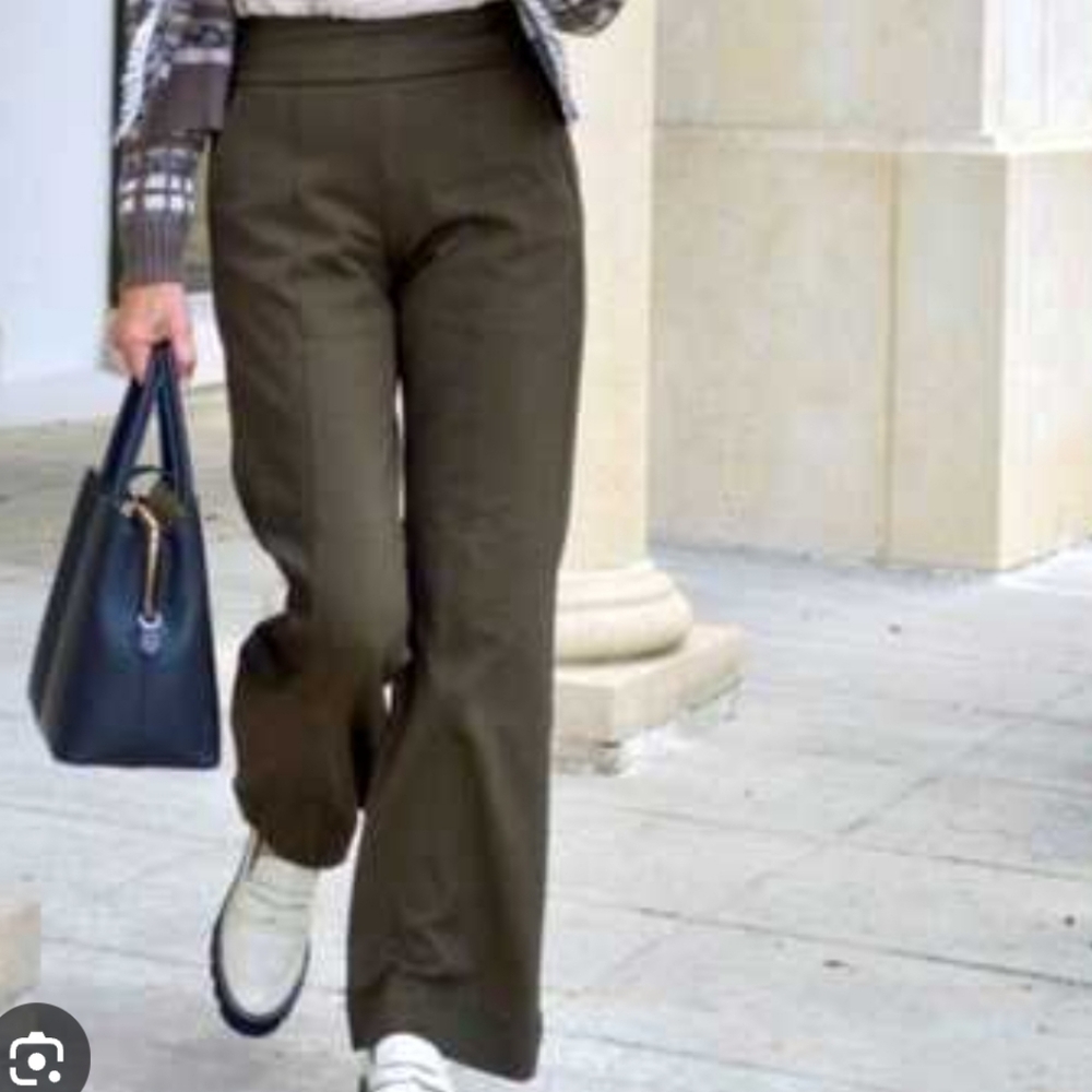 Cabi 18 Academy Trousers Elegant Olive Green Women's Pants